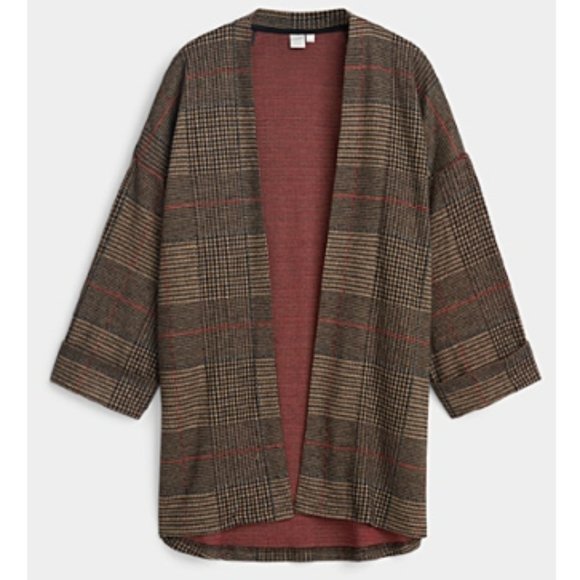 Twik Check-print Cardigan - Picture 1 of 3